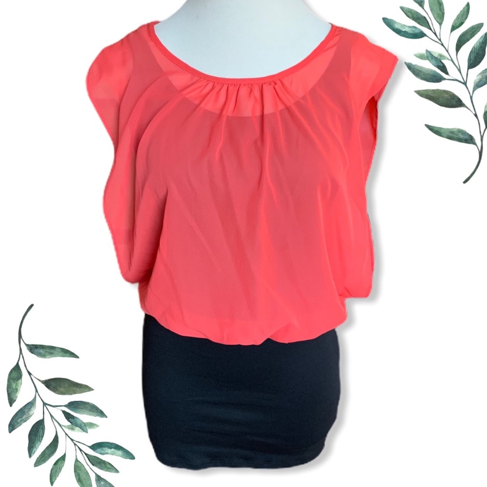 Ninas Coral Pencil Dress